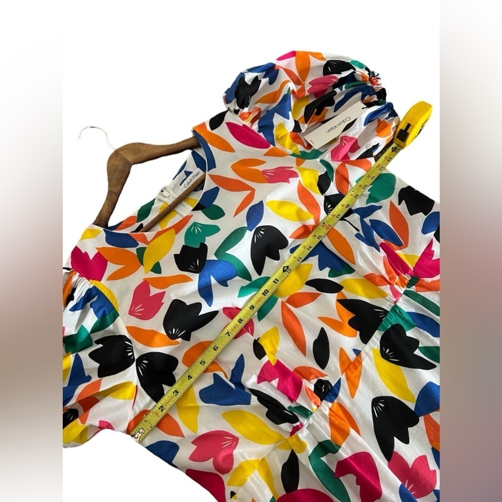 Calvin Klein Women's Multicolor Maxi Cap Sleeve Dress - Picture 11 of 14